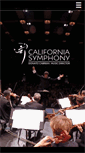 Mobile Screenshot of californiasymphony.org
