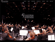 Tablet Screenshot of californiasymphony.org